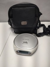 Sony CD Walkman D-EJ368CK Portable CD Player Discman Tested Silver Including Bag
