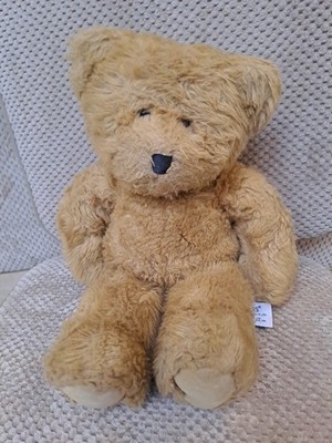Russ Berrie goldener Teddybär gewichtetes weiches Plüschtier 14 Zoll