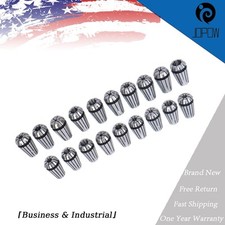 19Pcs ER16 1/8"-23/64" Spring Collet Set For CNC Milling Lathe Tool
