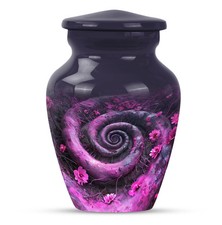 Spiral Eternity Cremation Urn For Storing Adult Human Ashes Keepsake 3 inch