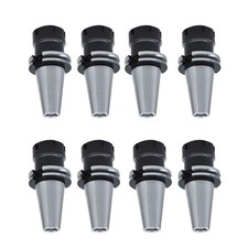 TINVHY 8 Piece Collet Set CAT40 ER32 Collet Chuck, 2.76 Inch Long Collet Stee...