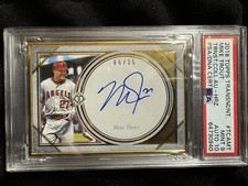 2018 Topps Transcendent Gold Mike Trout Auto /25 GOLD PSA 9/10 #TCAMT