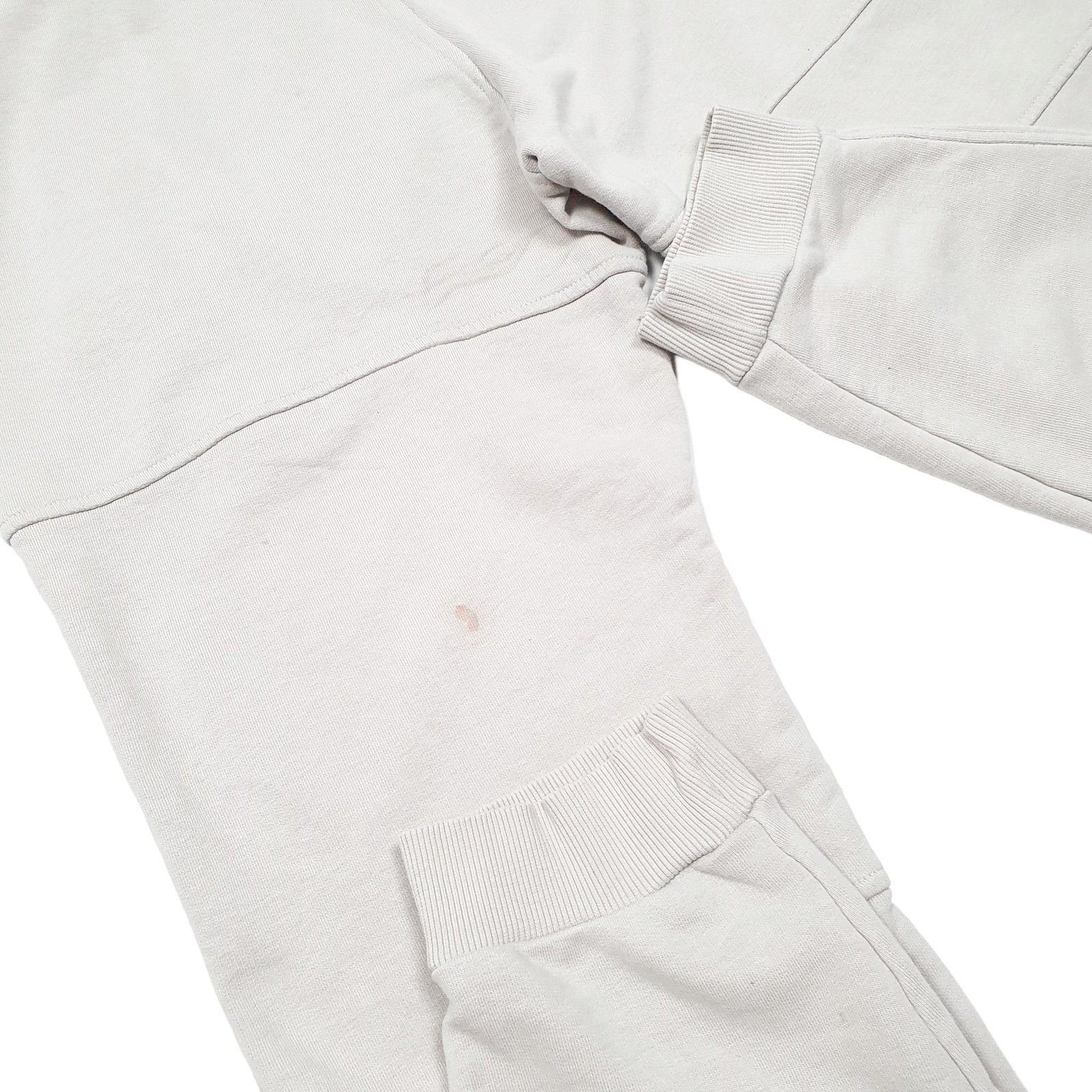 REEBOK Jogger Trousers Cotton Grey Mens W34 L28 image 4