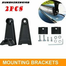 2Pcs Universal Mounting Brackets Side Rotating LED Work Light Bar for Jeep Trunk