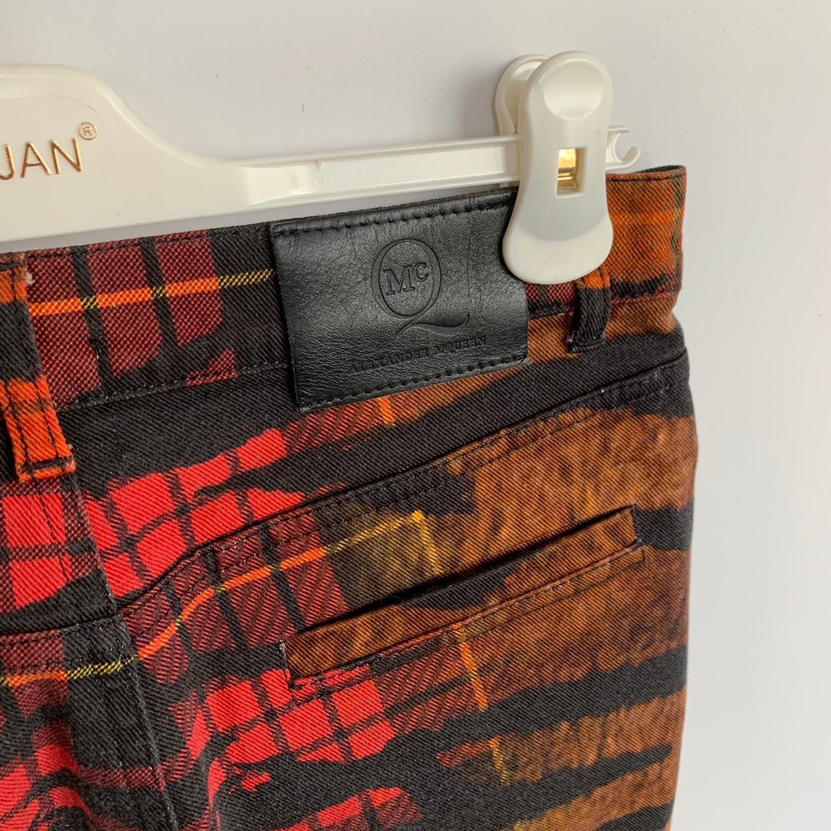 パンツ Alexander McQueen Tartan Check Skinny ALEXANDER MCQUEEN Pants Skinny Trousers Tiger Check Tartan Size 28