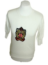 Love Moschino  T-SHIRT Gr. 38 damen  kurzarm weiss Seide