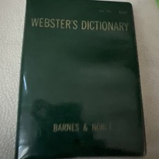 Vintage Webster Pocket Dictionary 1962 Barnes...