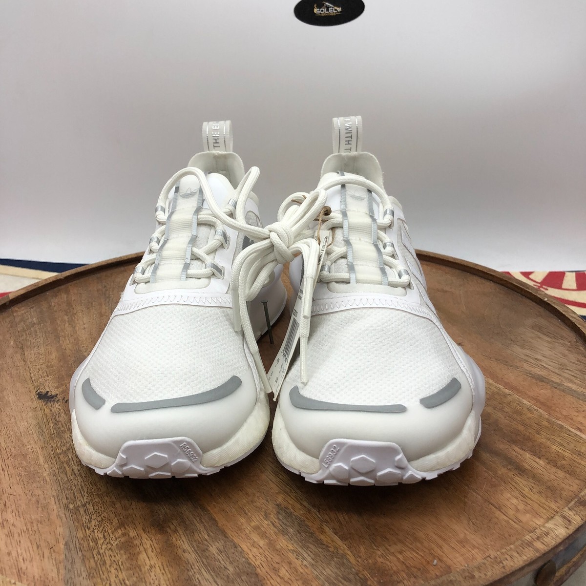 Adidas Womens Original NMD_V3 Triple White Running Sneakers Shoe