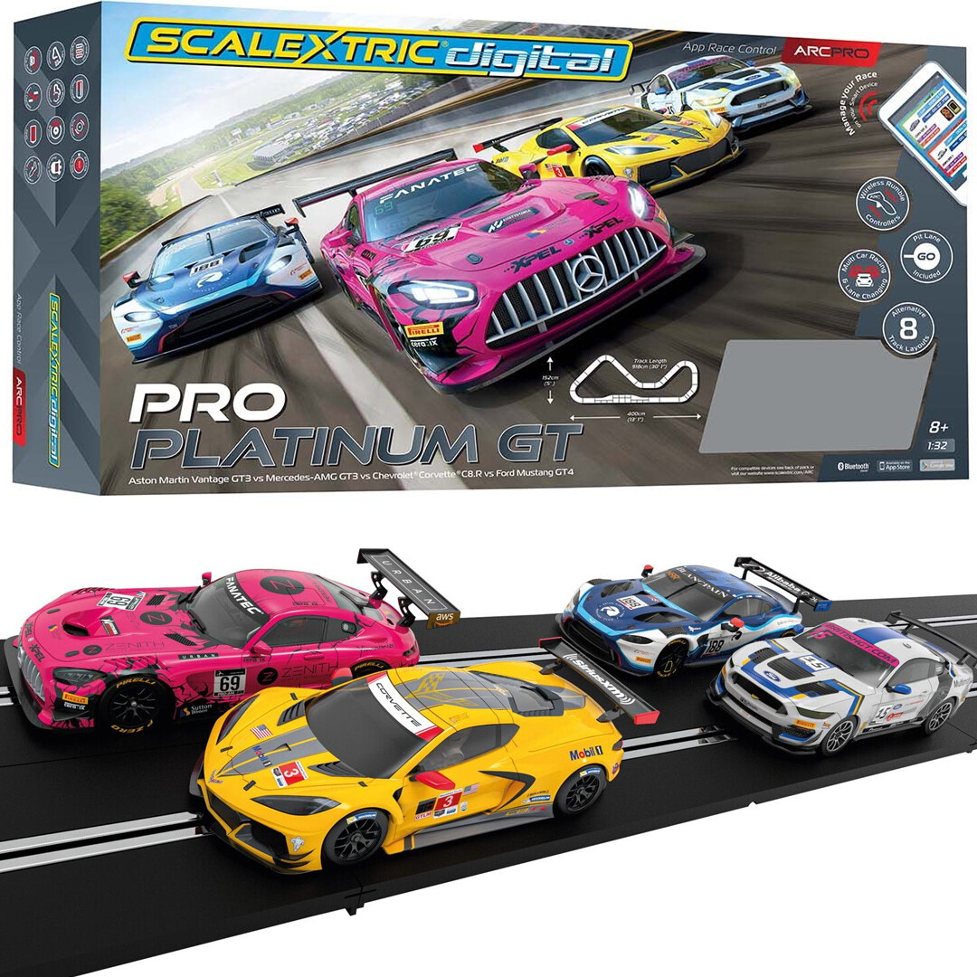 NEW Scalextric Digital ARC PRO - Pro Platinum GT 1:32 Slot Car