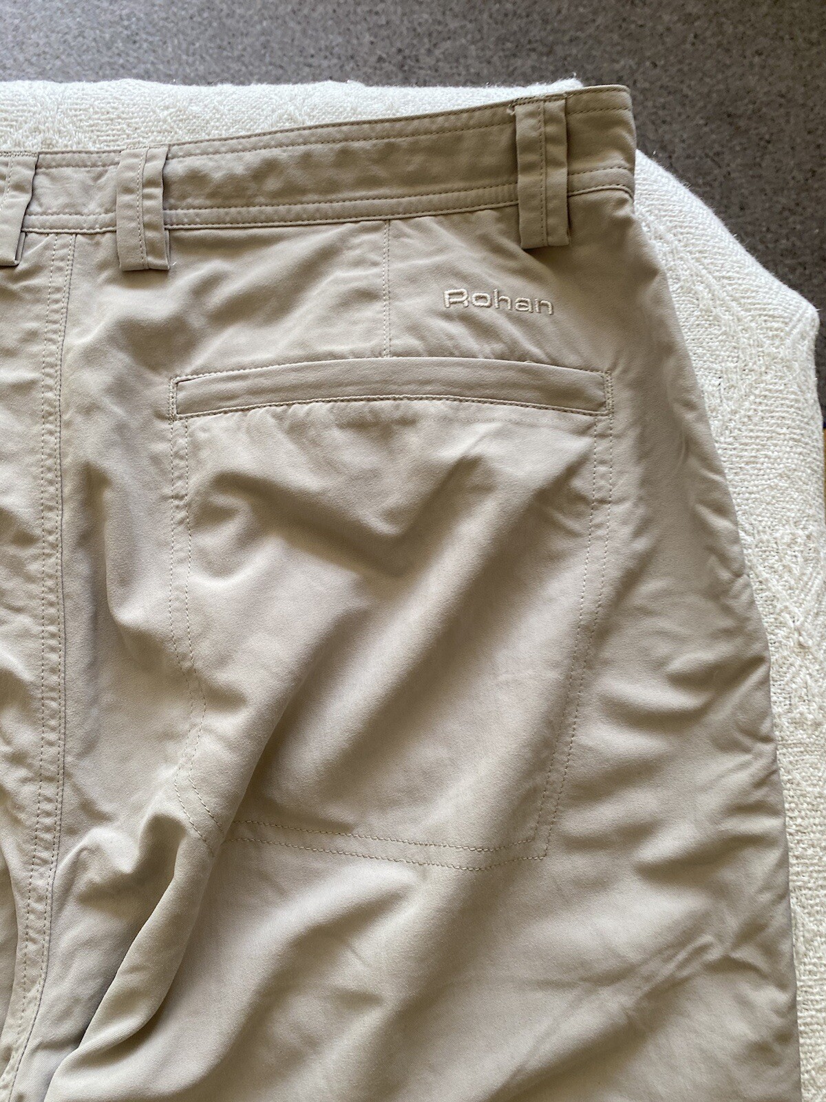 Men's Cream Rohan Fusion Trousers 36”W 32”L Excellent Condition Summer  Ready - Trousers