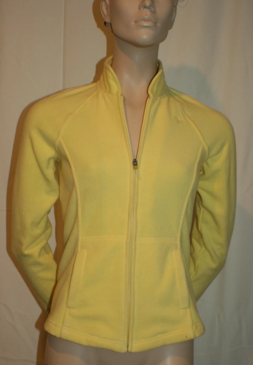 Lilly Pulitzer Full Zip Yellow Sweater Jacket Sz XS Polyester Womens