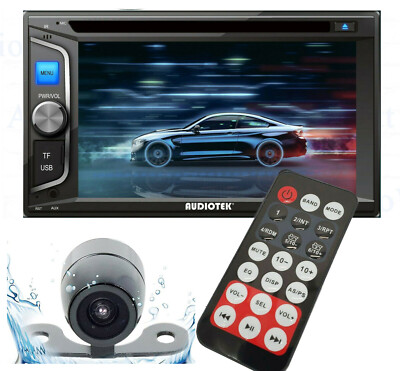 6.2'' 2DIN Car Radio Stereo CD DVD Player Bluetooth Touchscreen AUX USB MP5 + CAM
