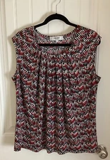 Jones Studio Separates Woman's  Sleeveless Top Black, Gray, Red ,White - Size 1X