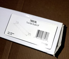 Delta 75925-BL Trinsic 24 Inches Matte Black-Polished Double Bar Towel Rack