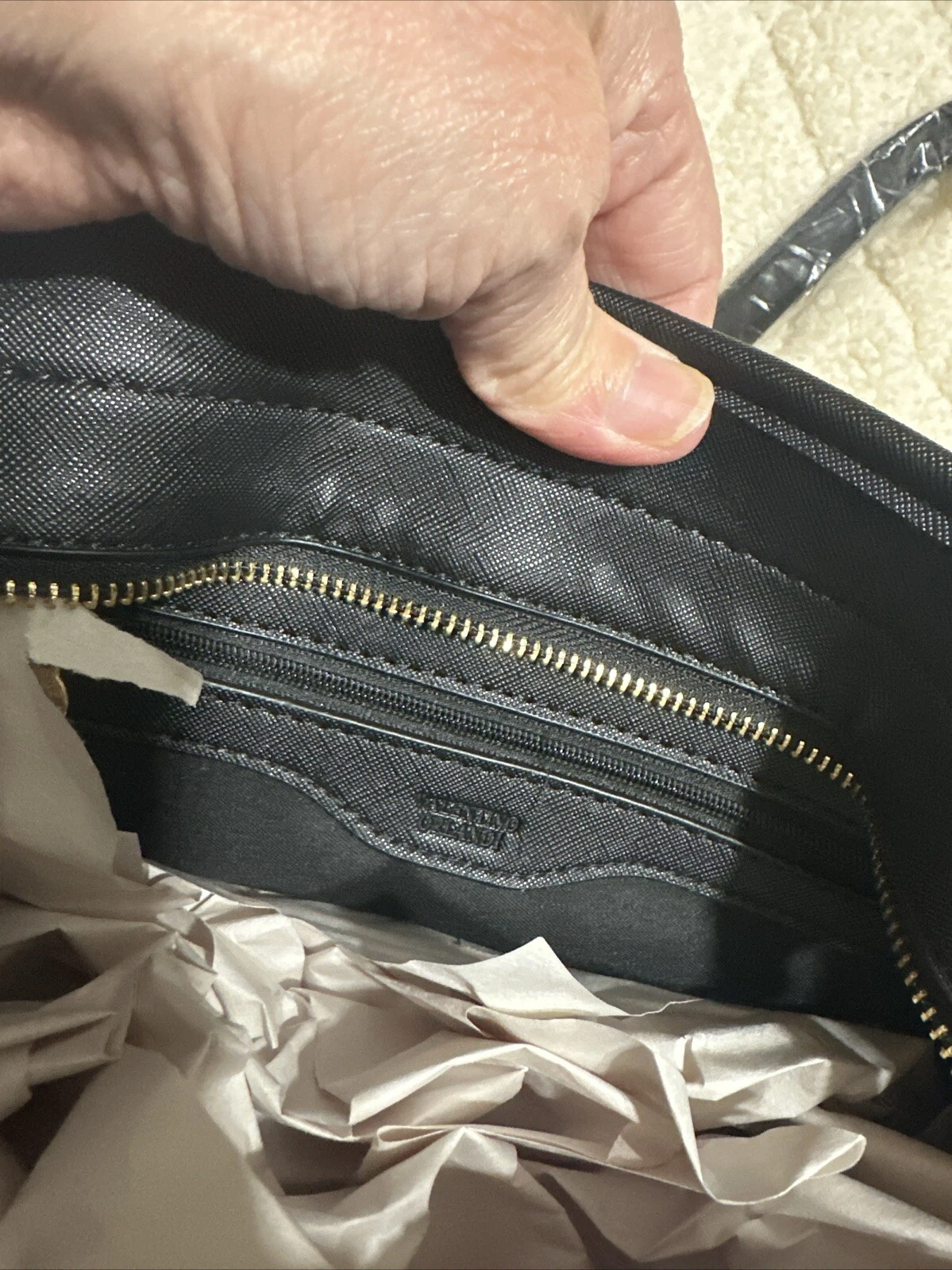 Borsa Valentino Orlandi nera con portafoglio nuova con etichette prezzo consigliato $200