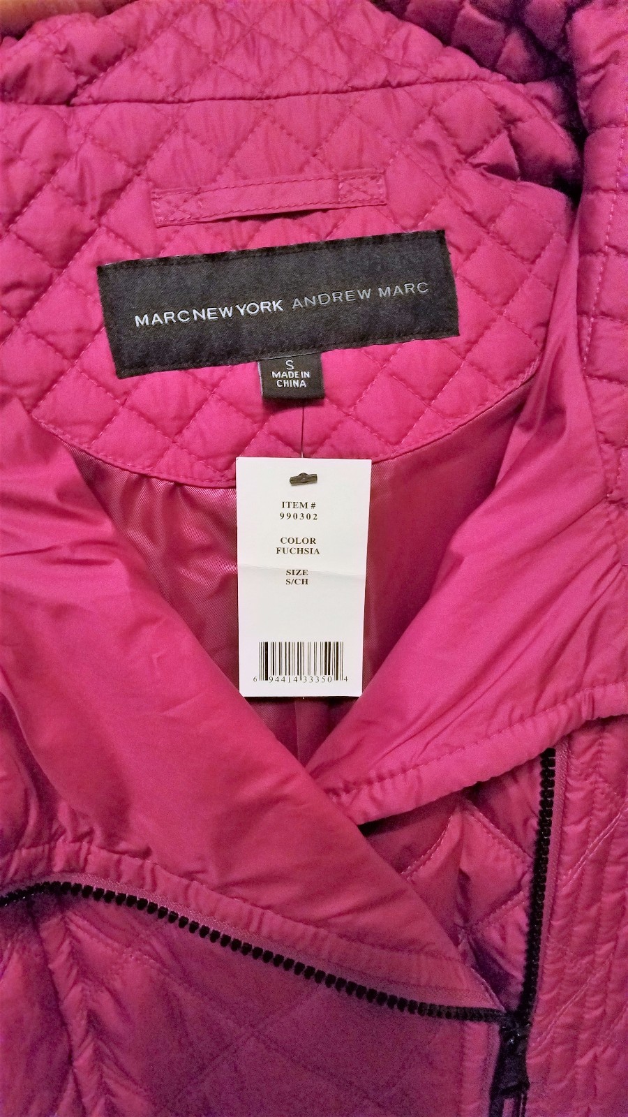 Marc New York Andrew Marc Quilted Vest Fuchsia Size S NWT eBay