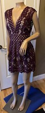 FREE PEOPLE Front Hooks Mini Dress Sleeveless Lined Side Zip Women Size 6 Multi