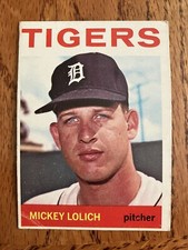 MICKEY LOLICH 1964 TOPPS ROOKIE CARD # 128 1-FAMILY OWNED CARD NICE PLEASE READ!
