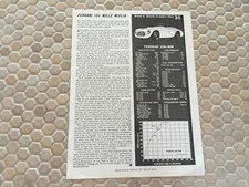FERRARI 166 MM BARCHETTA R&T ARTICLE BROCHURE 1948-1953