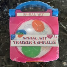 Spirograph Spiral Art Multi-Color Children's Craft Set Carry Case Travel Size