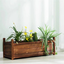 Pflanzkasten Holz Pflanzkübel Pflanztrog Blumenkasten Pflanzkiste Tomaten Balkon