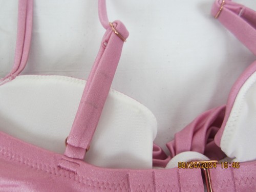Women's Underwire Twist-Front Bikini Top - Shade & Shore Pink 36C - Picture 8 of 13