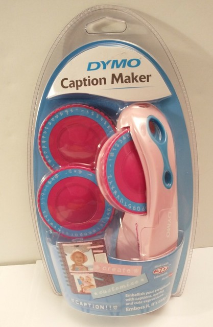 Dymo 3d Pink Caption Label Maker 