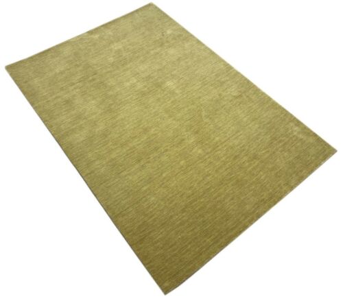 Tapis Gabbeh 100 % laine beige vert pistache fait main 170 x 240 cm WR139 - Photo 1/6