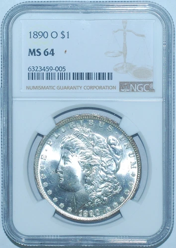 1890 O NGC MS64 VAM-10A Comet & Reverse O Die Gouge Hot-50 Morgan Silver Dollar