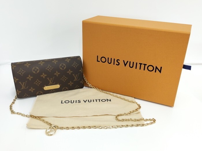 SA】Authentic LOUIS VUITTON Monogram Wallet on Chain Lily SA】Authentic LOUIS VUITTON Monogram Wallet on Chain Lily