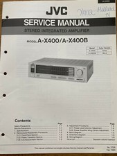 JVC A-X400 / A-X400B Stereo Integrated Amplifier Original Service Repair Manual
