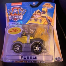 Nickelodeon - Paw Patrol - Mighty Pups Super Paws Rubble Die-Cast Car