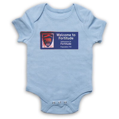 FORTITUDE INOFFIZIELLES WELCOME TO ARCTIC TOWN SCHILD TV BABY WACHSEN BABYANZUG GESCHENK