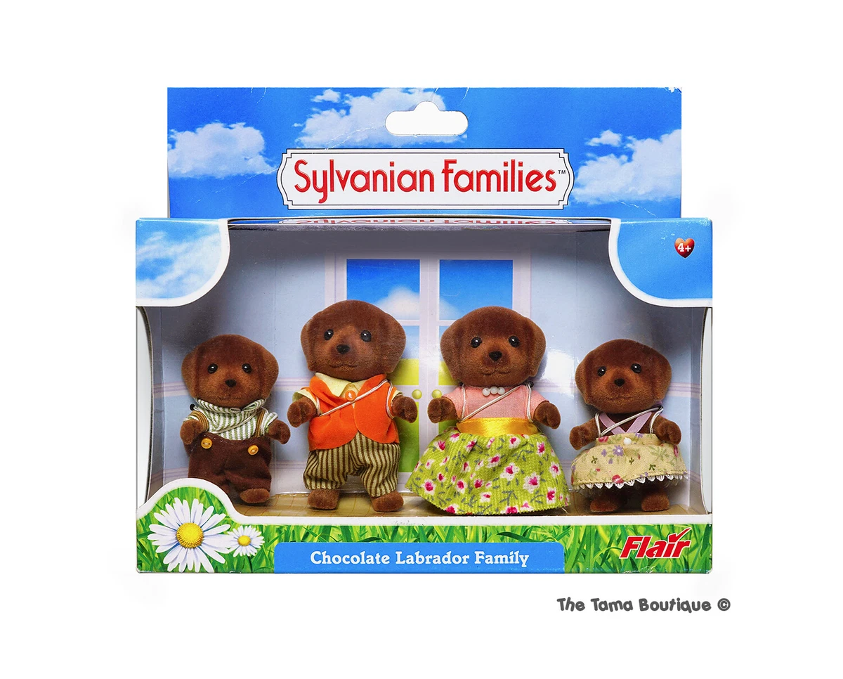 Sylvanian Families Calico Critters Chocolate Labrador Family