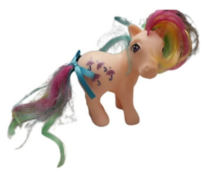 My Little Pony Rainbow Hair Figure with Parasol Umbrella 2017 Bridge Direct
