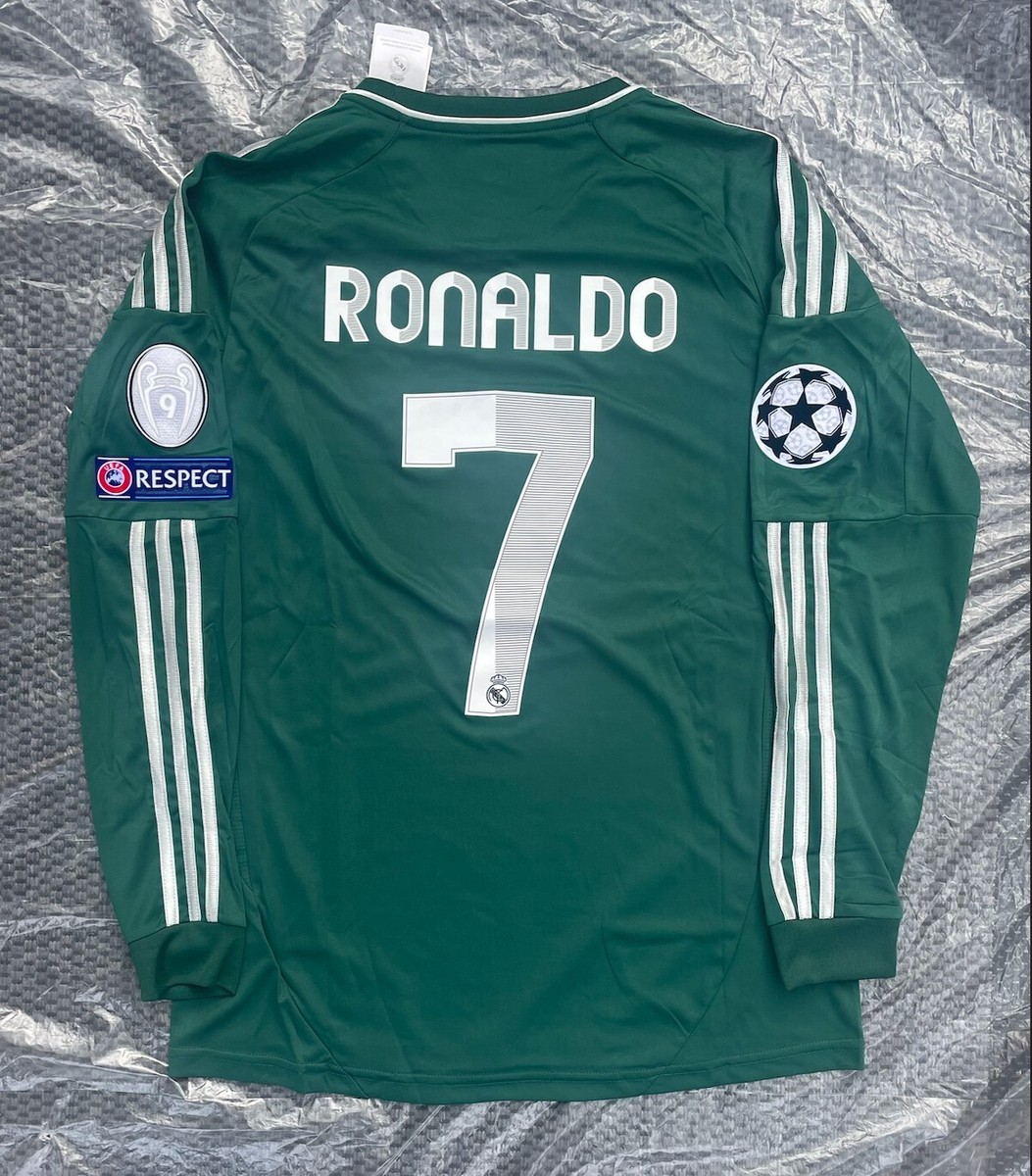 Retro Ronaldo #7 Real Madrid Third Long Sleeve Soccer Jersey Retro Ronaldo #7 Real Madrid Third Long Sleeve Soccer Jersey