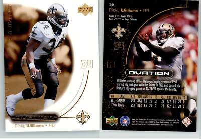 Ricky Williams 2000 Upper Deck Ovation #35 Saints | eBay