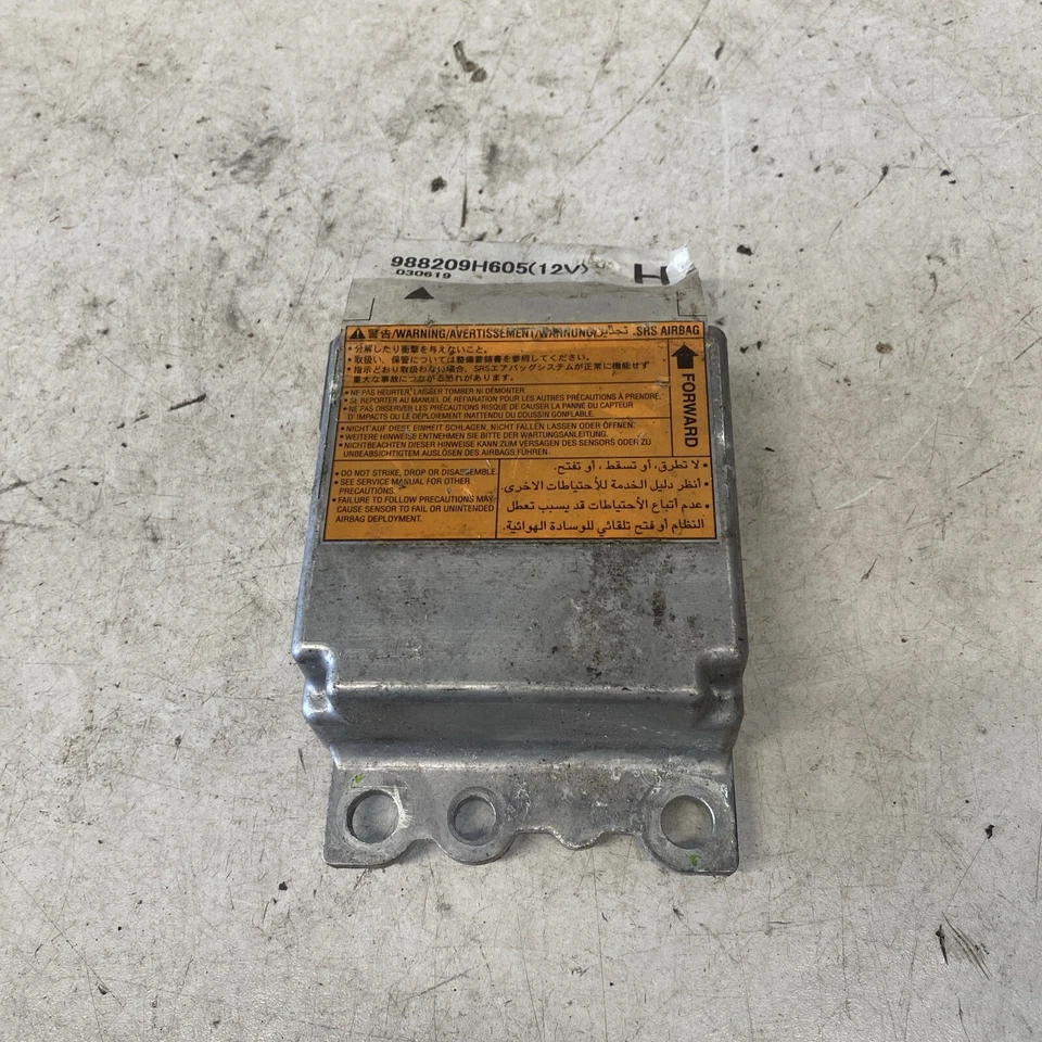 Nissan X Trail Air SRS 2004 módulo de bolsa 988209H605/H Foto 2 de 4