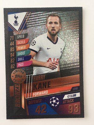 Harry Kane Topps Match Attax 2019/2020 Bronze Limited Edition Rare Card