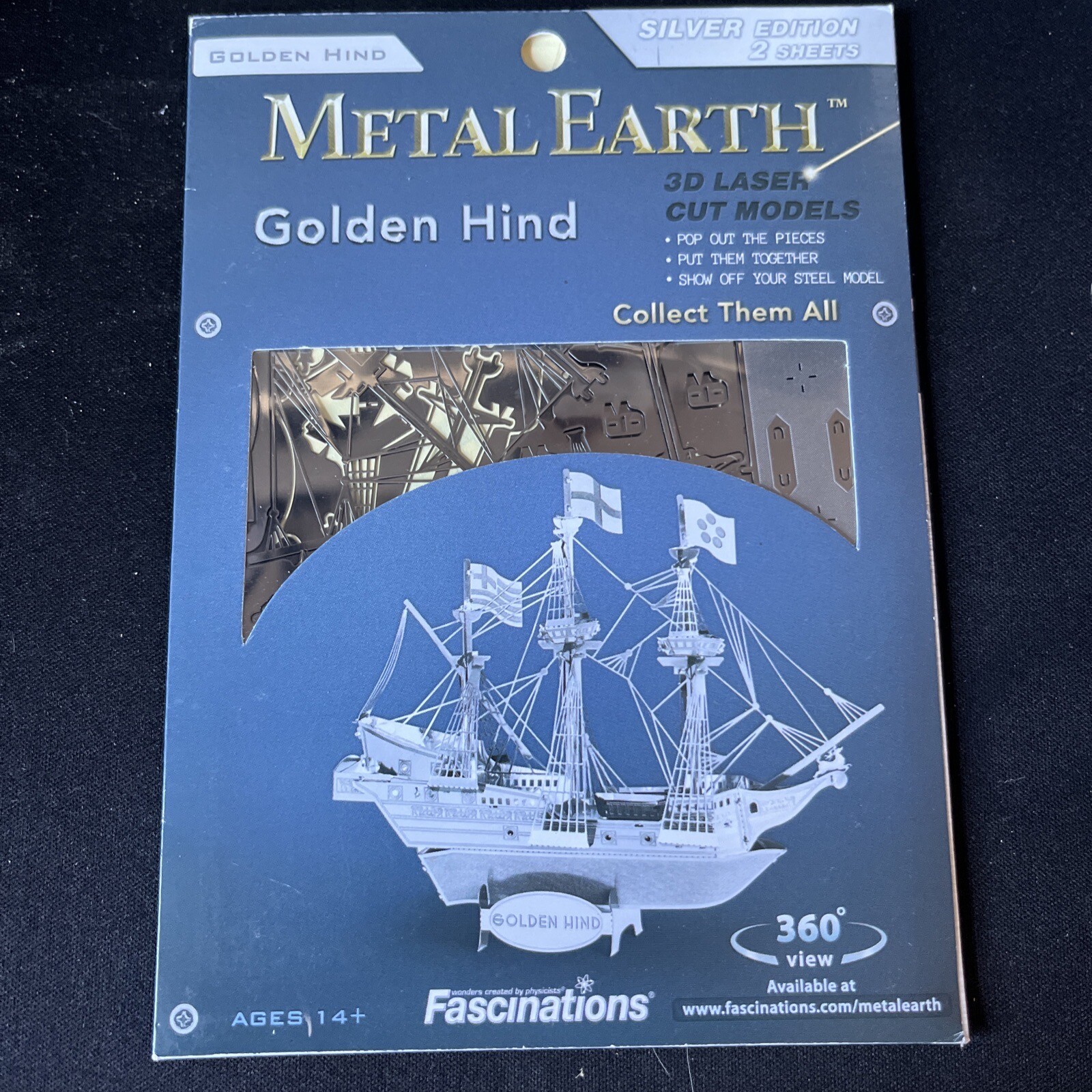 Gold Metal 3D Puzzles Metal Earth Golden Gate Bridge 3D Laser Cut Model Kit &ndash; Build Your Own San Francisco Landmark! Pressed Steel HO Model Railroad Bridges