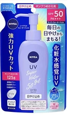 NIVEA UV Super Water Gel Sunscreen Pump Refill 125g SPF50Free Ship California