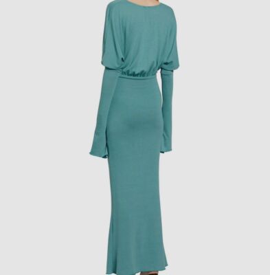 $1025 16Arlington Women's Blue Peasant Self-Tie Aquilla Mermaid Dress Size  12 | eBay