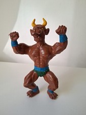 Vintage The Minotaur Figure - MOTU/Galaxy Heroes/Muscle Warriors Bootleg - 14cm