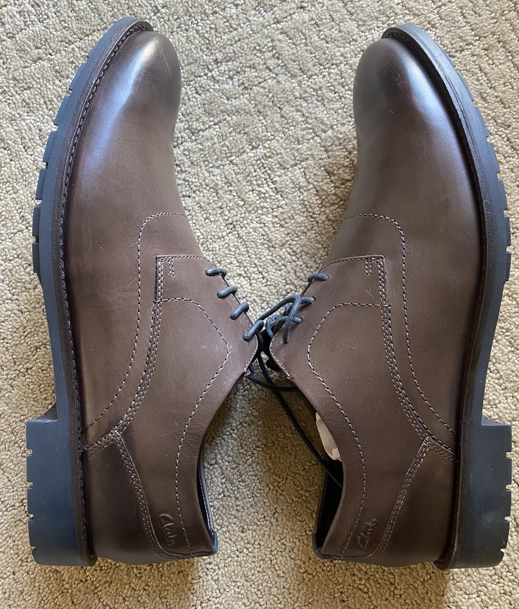 CLARKS Garnet Walk Oxford Shoes ~ Brown ~ Men display picture 2