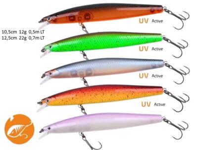 ZECK ZANDER Läufer Wobbler floating silent 10,5cm 12,5cm Hecht Raubfisch NEU2025