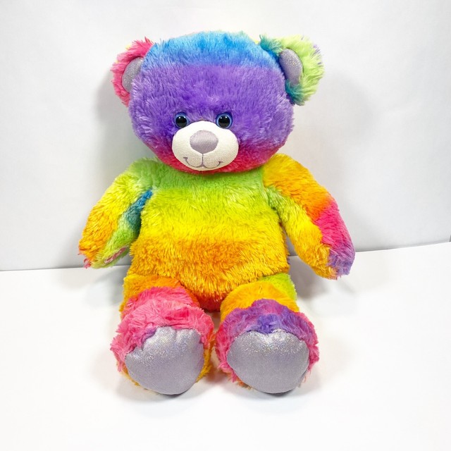 Build A Bear Tye Dye Rainbow 15” Teddy Bear Plush Stuffed Animal Toy eBay