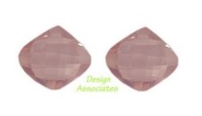 ROSE QUARTZ 6 MM FANCY CUT 4 PIECE SET ALL NATURAL