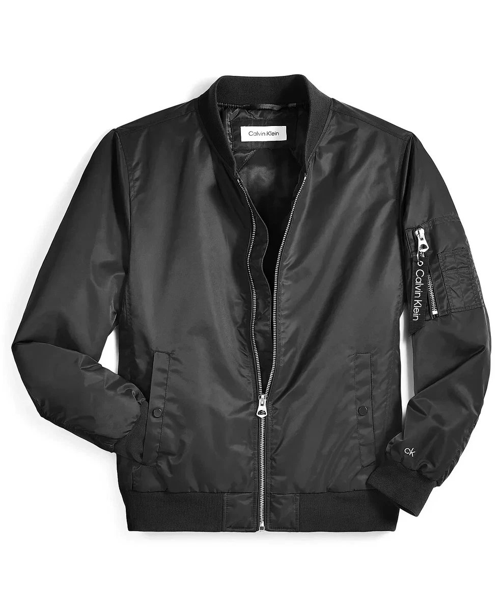 Calvin Bomber Nylon | Jacket eBay Men\'s XXL Black Klein 1 MA yse3023 Classic