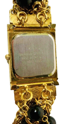 Kenneth Jay Lane KJL Gold Tone Bracelet Watch Removable  display picture 2
