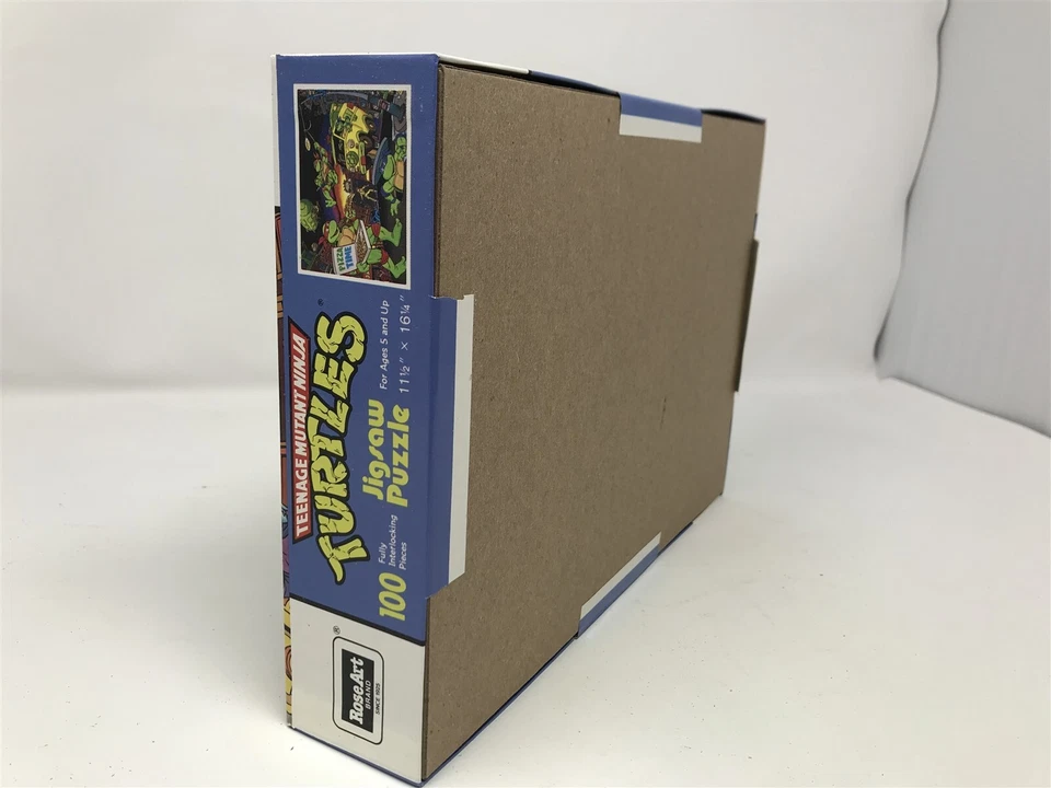 Rompecabezas Teenage Mutant Ninja Turtles RoseArt Vintage 100 piezas nuevo tiempo de pizza Foto 4 de 4